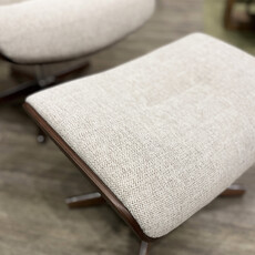 TIMEOUT CHAIR + FOOTSTOOL By Conform WOOD/ALUMINUM SWIVEL