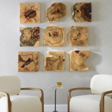 AMANI WALL DECOR WOOD SET-9