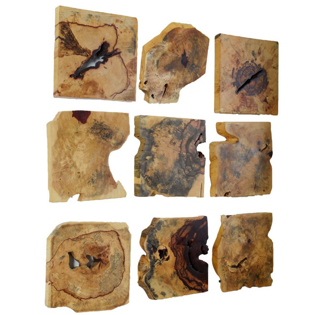 AMANI WALL DECOR WOOD SET-9