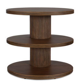 TRESTLE 3-TIER SIDE TABLE