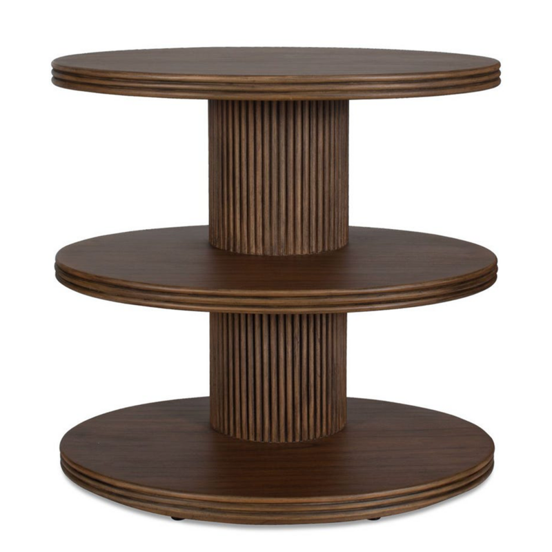 TRESTLE 3-TIER SIDE TABLE