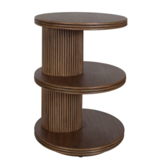 TRESTLE 3-TIER SIDE TABLE