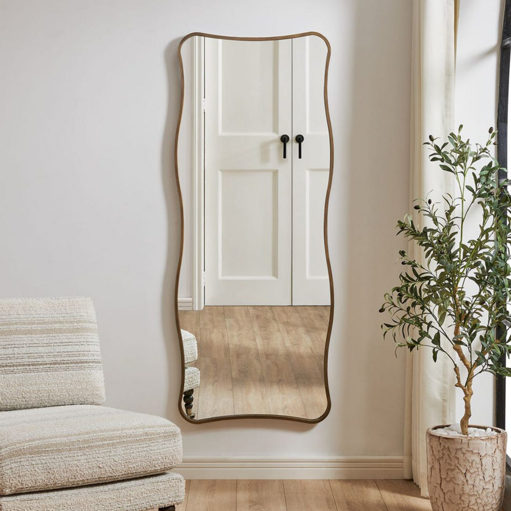 PAVA MIRROR METAL GOLD LARGE