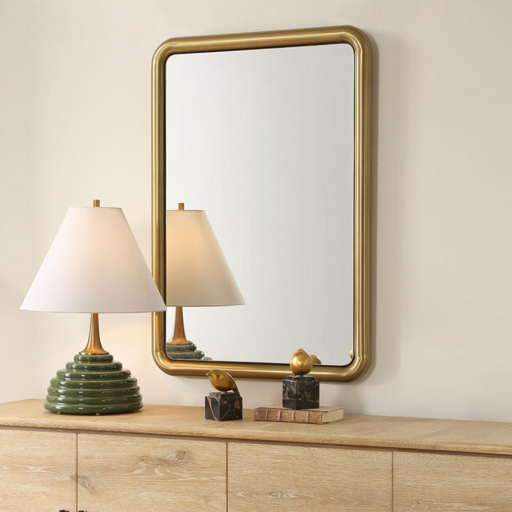 HARRINGTON MIRROR METAL GOLD