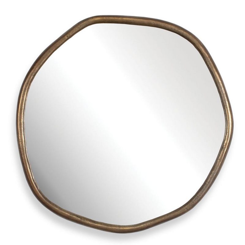 ROSEMONT MIRROR ROUND METAL BRASS
