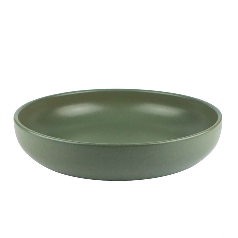 UNO PASTA BOWL 8.75" STONEWARE OLIVE GREEN