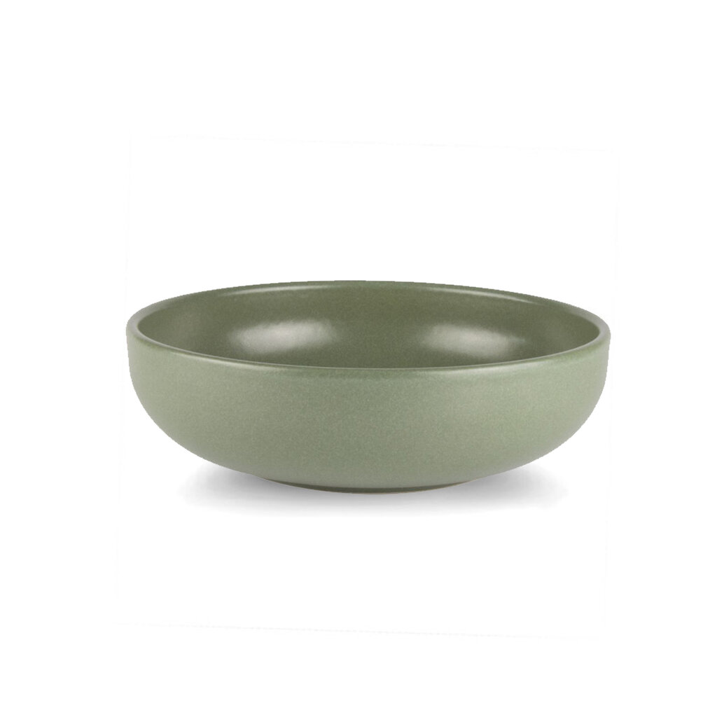 UNO BOWL 6.25" STONEWARE OLIVE GREEN