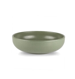 UNO BOWL 6.25" STONEWARE OLIVE GREEN
