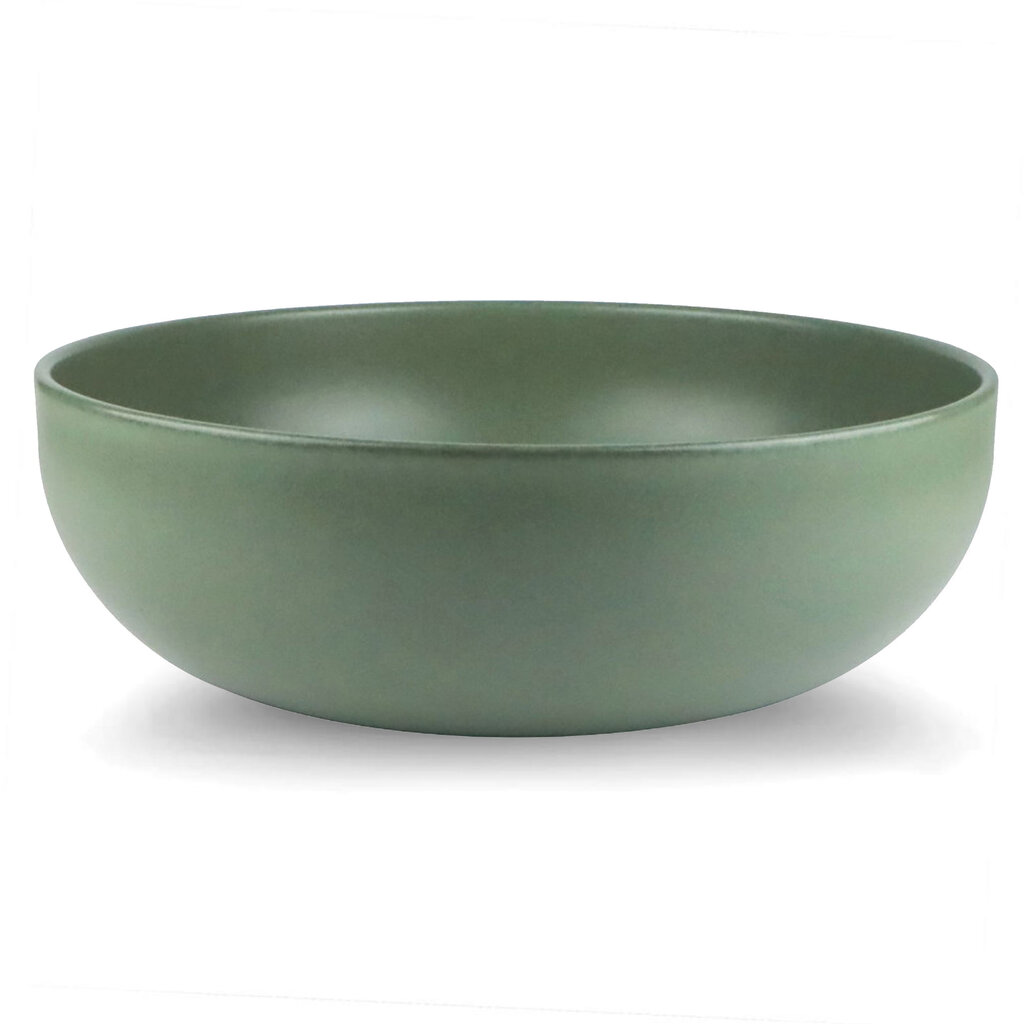 UNO SERVING BOWL 10.25" STONEWARE OLIVE GREEN