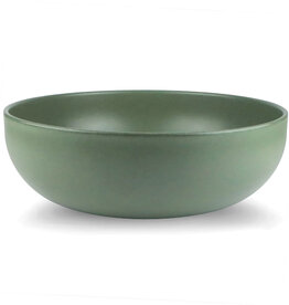UNO SERVING BOWL 10.25" STONEWARE OLIVE GREEN