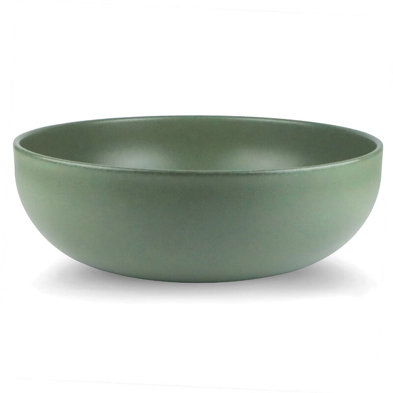 UNO SERVING BOWL 10.25" STONEWARE OLIVE GREEN