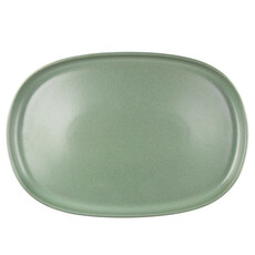 UNO SERVING PLATTER 13" STONEWARE OLIVE GREEN