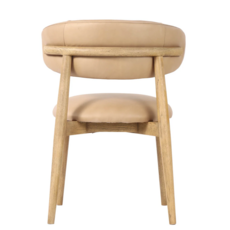 BARCELONA DINING CHAIR NUBUCK LEATHER TAN