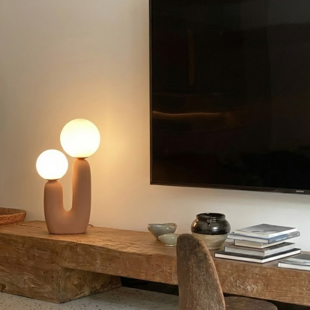 RHYE TABLE LAMP BLUSH