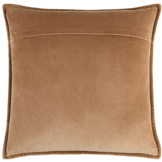 COTTON VELVET DOWN FILLED PILLOW 22" DUSTY ROSE