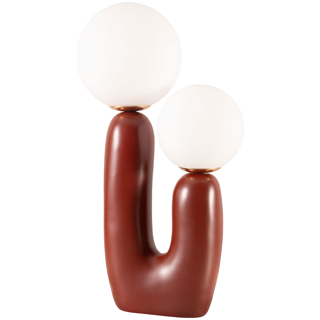 RHYE TABLE LAMP DARK BURGUNDY