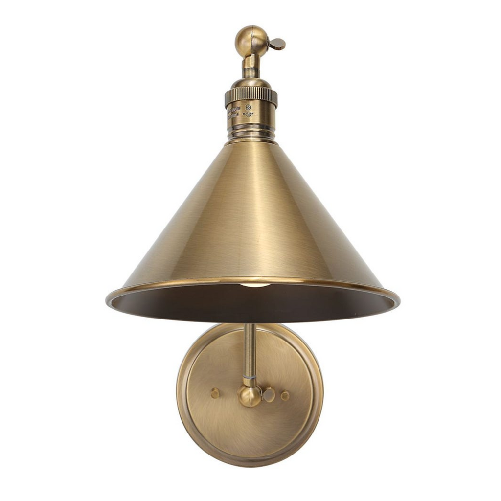 EXETER WALL SCONCE BURNISHED BRASS
