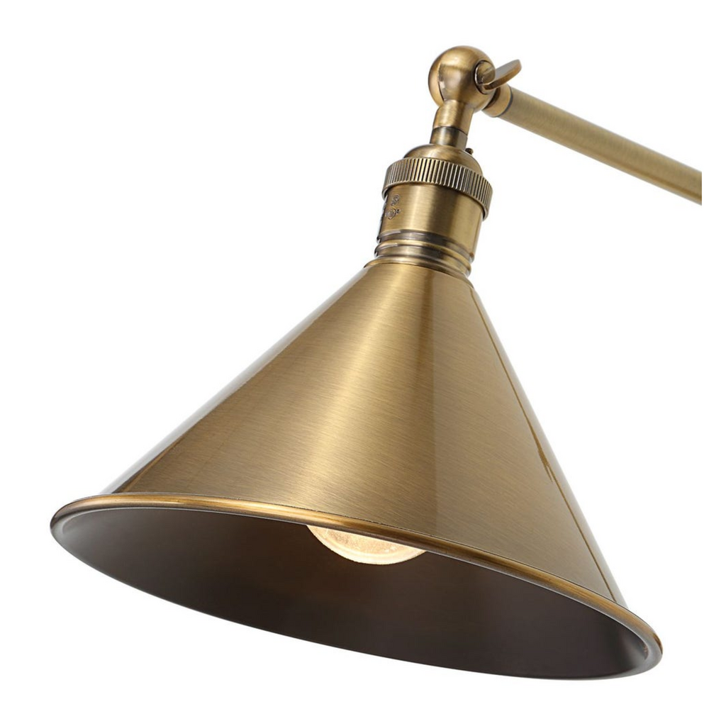 EXETER WALL SCONCE BURNISHED BRASS