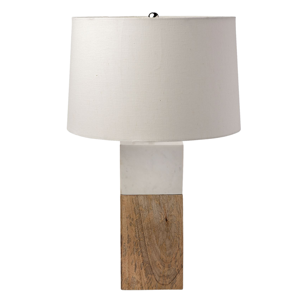 WOOD BLOCK TABLE LAMP