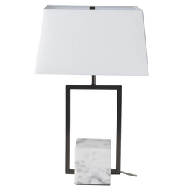 TORSO TABLE LAMP MARBLE WHITE