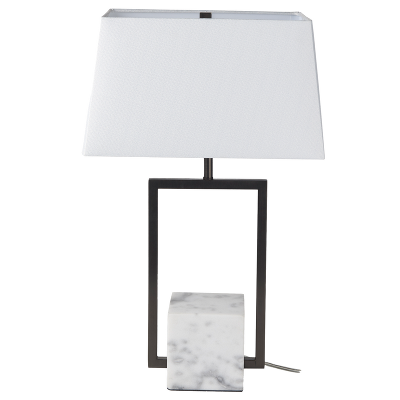 TORSO TABLE LAMP MARBLE WHITE