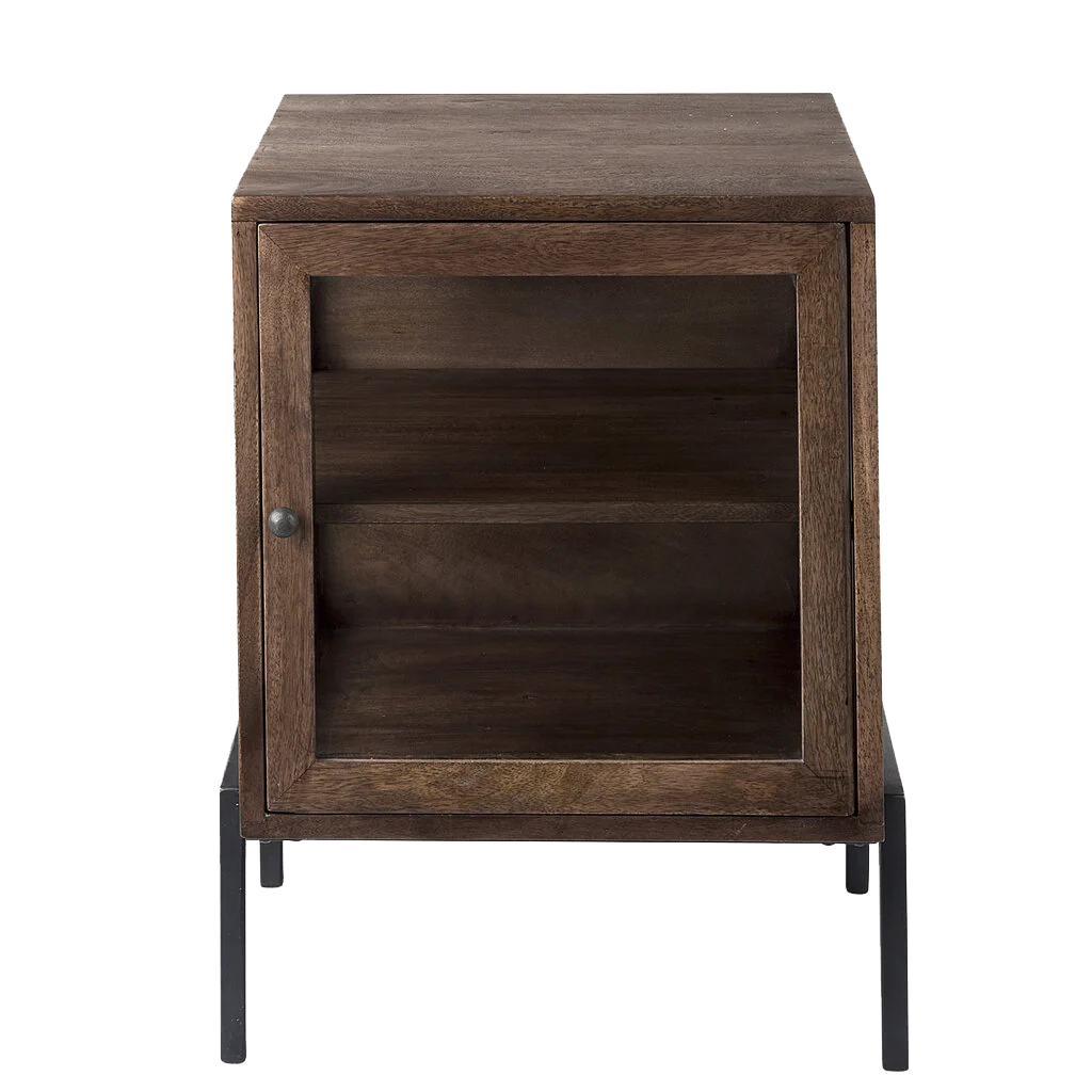 INDIANA SIDE TABLE DARK BROWN