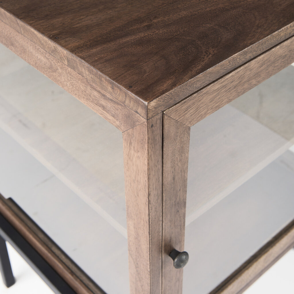 INDIANA SIDE TABLE DARK BROWN