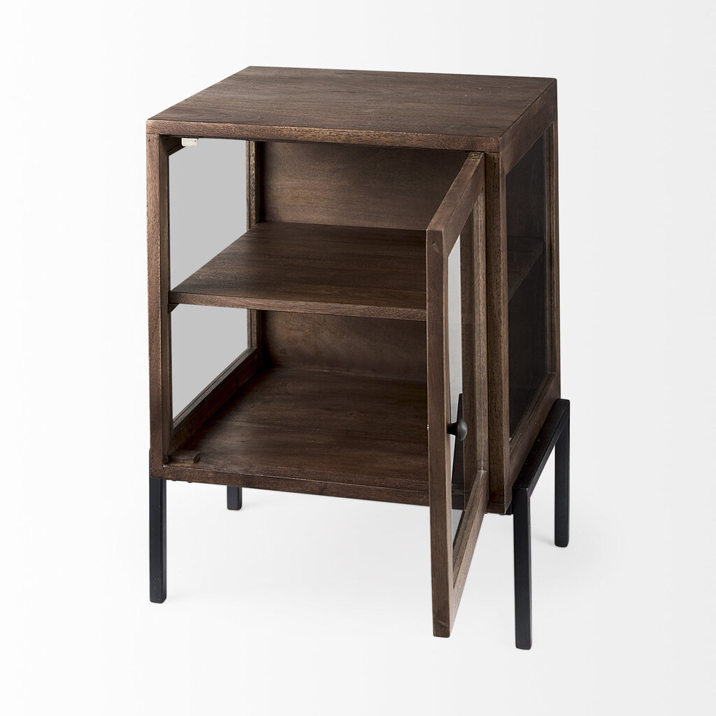 INDIANA SIDE TABLE DARK BROWN