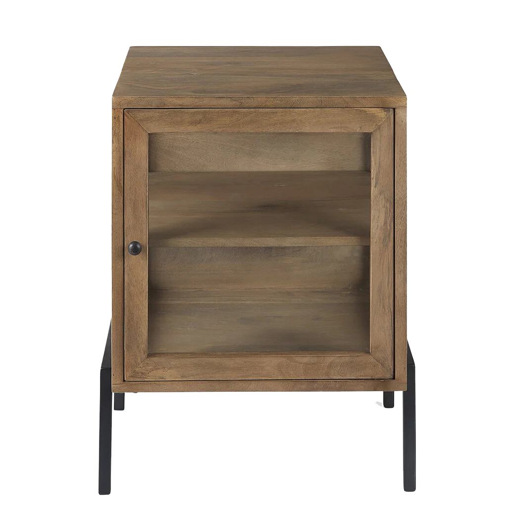 INDIANA SIDE TABLE LIGHT BROWN