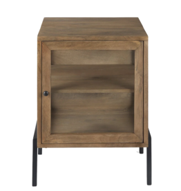 INDIANA SIDE TABLE LIGHT BROWN