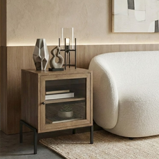 INDIANA SIDE TABLE LIGHT BROWN