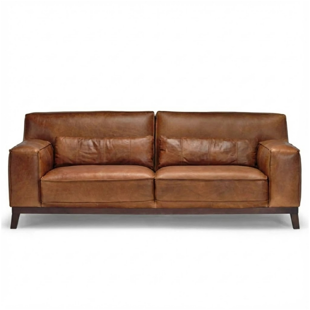 TABAC SOFA LEATHER BROWN