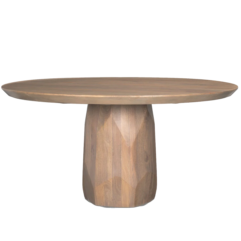 BYRON DINING TABLE ROUND NATURAL 60"