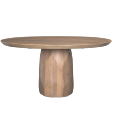 BYRON DINING TABLE ROUND NATURAL 60"