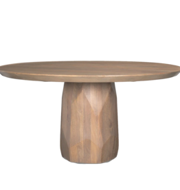 BYRON DINING TABLE ROUND NATURAL 60"