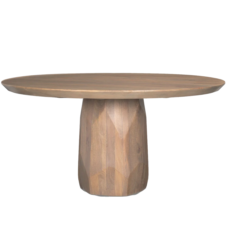BYRON DINING TABLE ROUND NATURAL 60"
