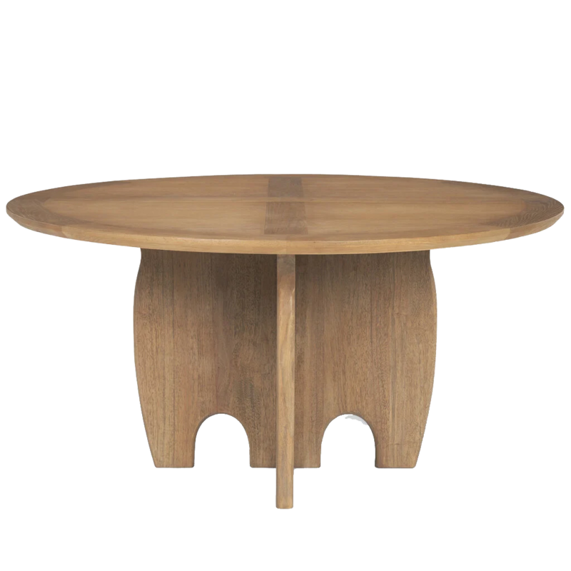 AGENT DINING TABLE ROUND SMOKED 59"