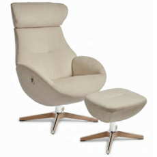 GLOBE CHAIR + FOOTSTOOL By Conform Sweden