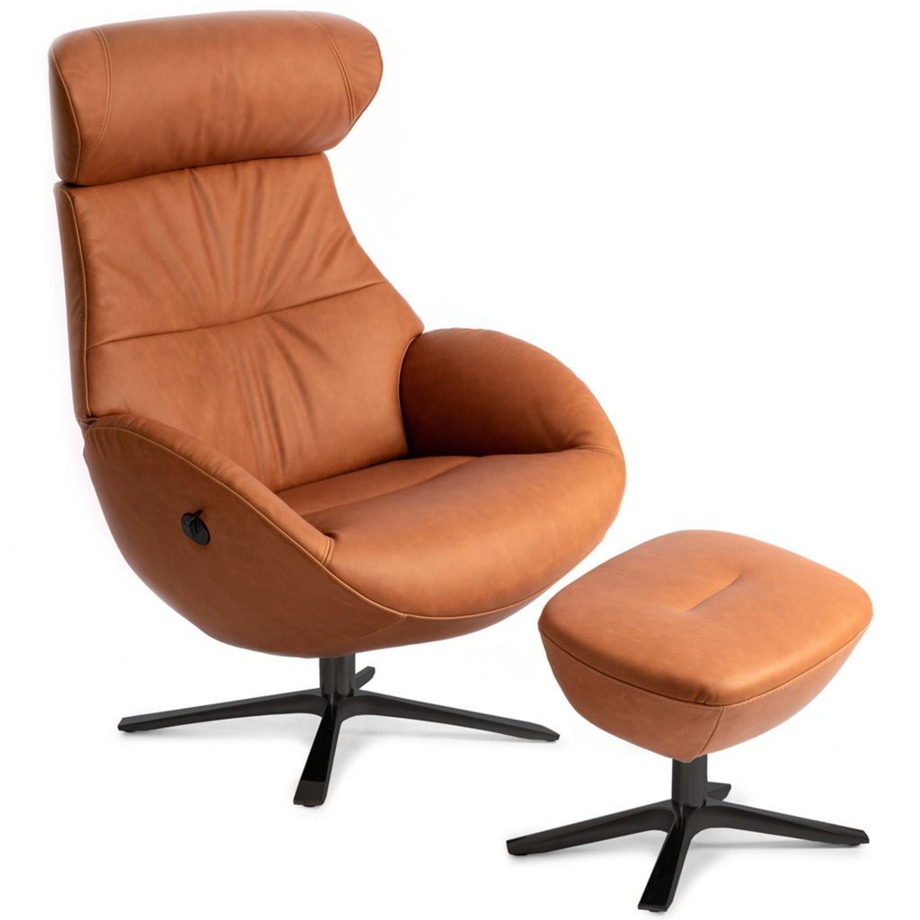 GLOBE CHAIR + FOOTSTOOL By Conform Sweden