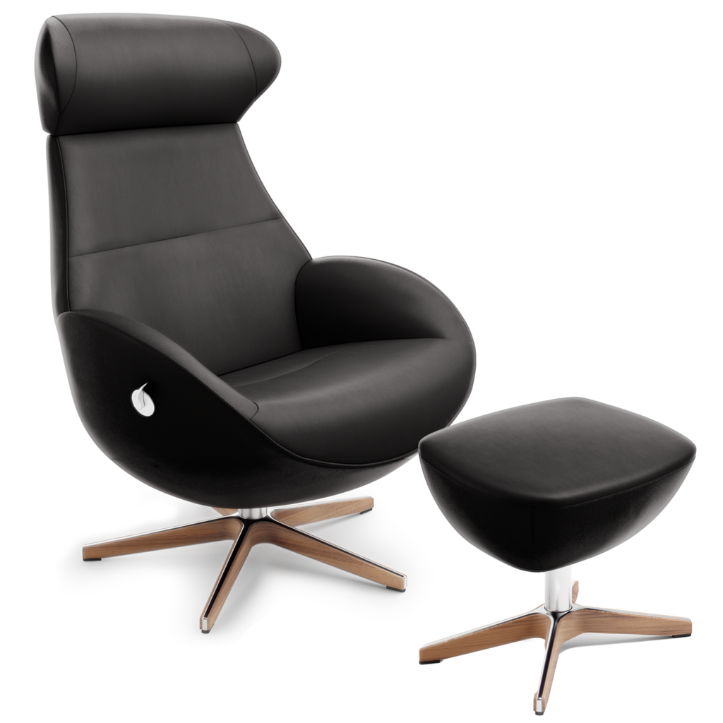 GLOBE CHAIR + FOOTSTOOL By Conform Sweden