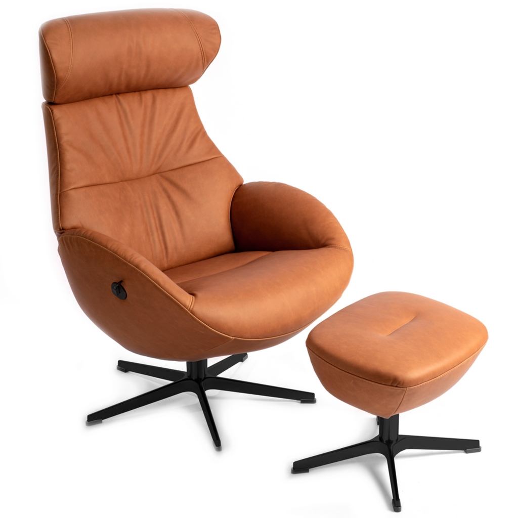 GLOBE CHAIR + FOOTSTOOL By Conform Sweden