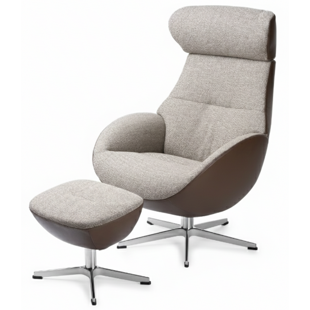 GLOBE CHAIR + FOOTSTOOL By Conform Sweden