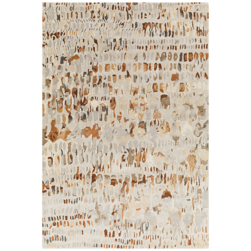 KAVEAT MULTI 9' X 12'  BURGUNDY RUST NATURAL GREY