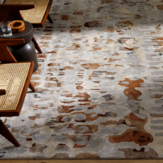 KAVEAT MULTI 9' X 12'  BURGUNDY RUST NATURAL GREY