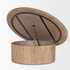 RALEIGH COFFEE TABLE OVAL LIGHT