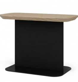 MILTON SIDE TABLE OAK WOOD TOP w/METAL BASE By HUPPE Canada