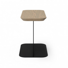 MILTON SIDE TABLE OAK WOOD TOP w/METAL BASE By HUPPE Canada