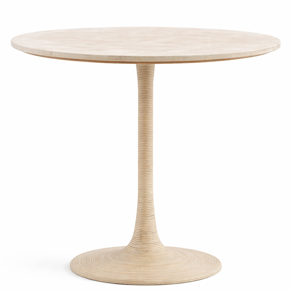 MARITIME COUNTER TABLE TRAVERTINE 36" ROUND
