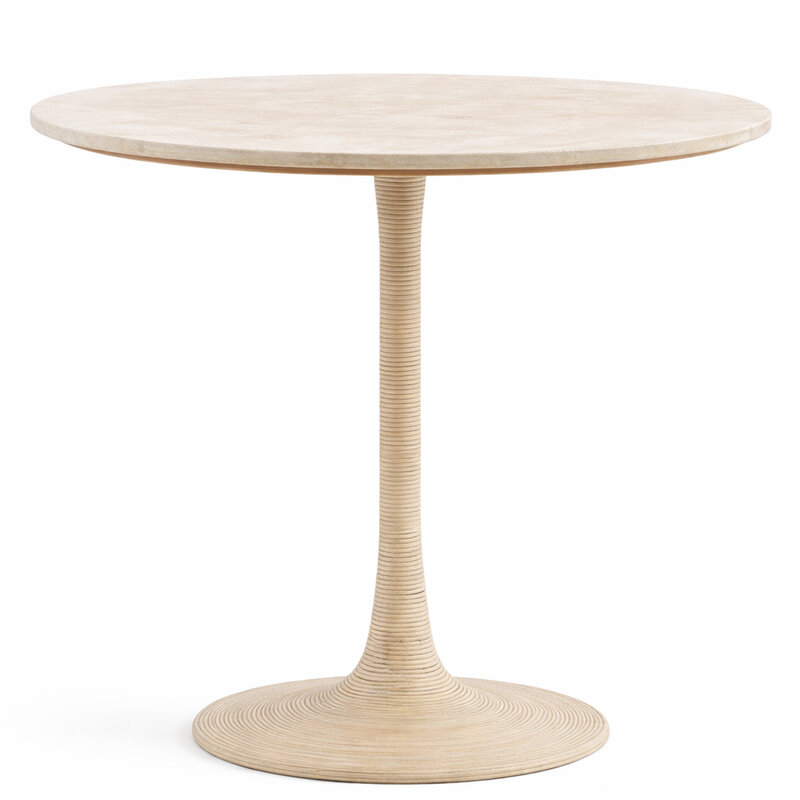 MARITIME COUNTER TABLE TRAVERTINE 36" ROUND
