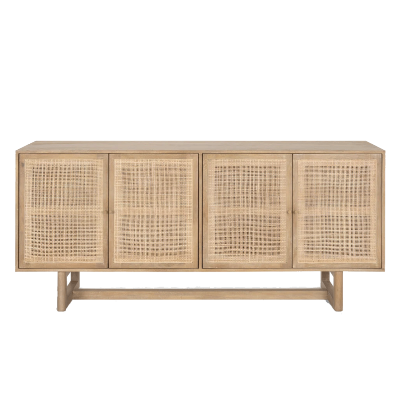 VILLA SIDEBOARD CANE NATURAL